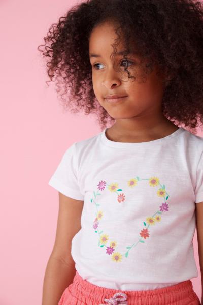 T-Shirt flower heart - Picknick Perfect 140